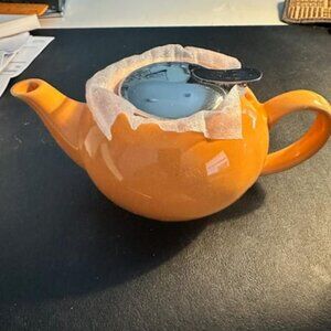 17 oz Stoneware Teapot with Stainless Steel Infuser - New